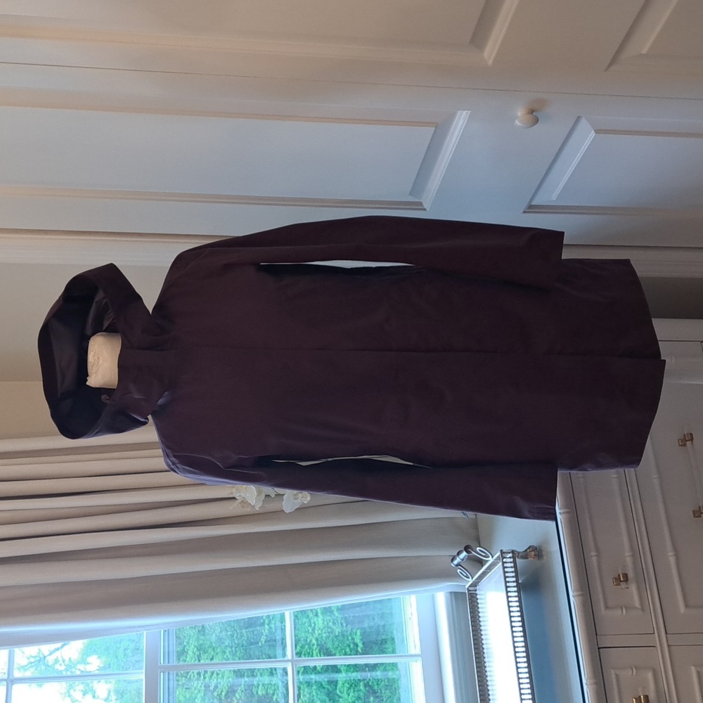 Lululemon Womens Maroon Rain/Driving‎ Jacket Puffer Vest Interior Zip Up Size 2